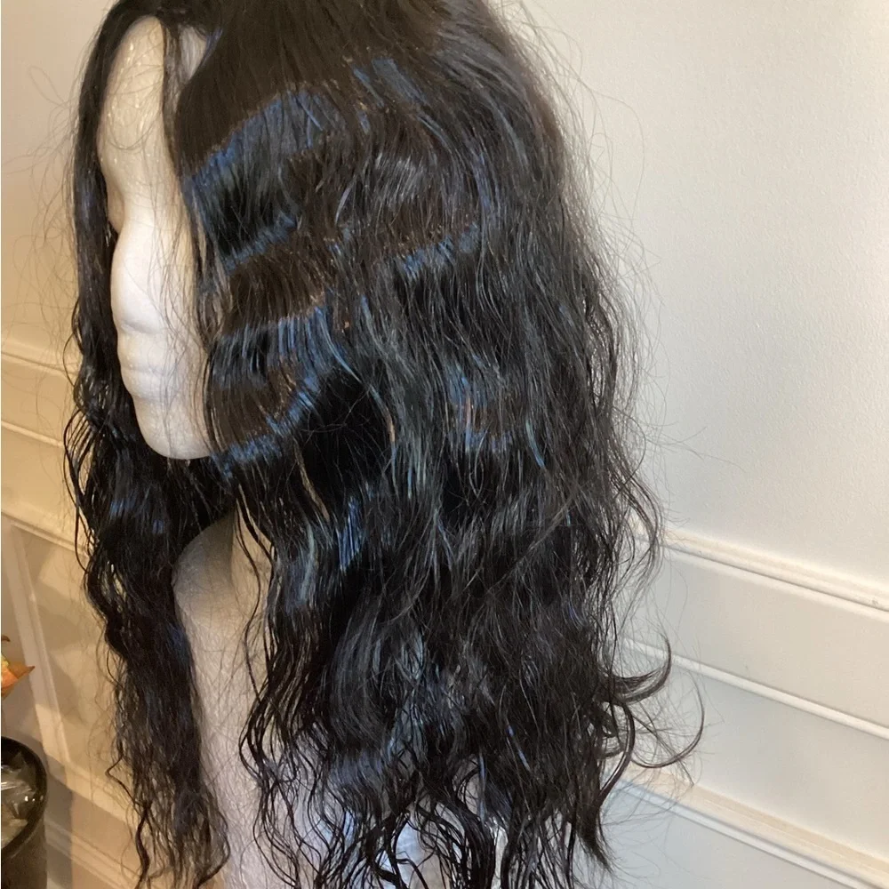 Luxurious Black Synthetic Wavy Hair Wig ~ 20 inch) NWOT (SW-20 $38)